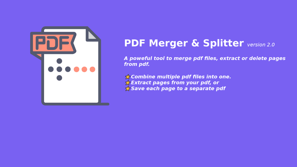 معرفی PDF Merger & Splitter